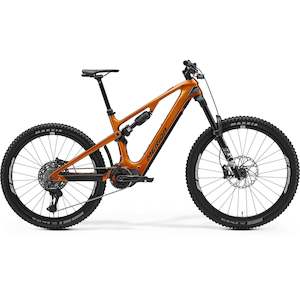 Emtb Ebikes: Merida eOne-Sixty 8000 Electric Enduro Bike Wild Honey/Black