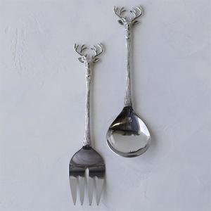 Elk Salad Servers - The Linen Collection