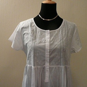 Cotton Nightie with Sleeves - The Linen Collection