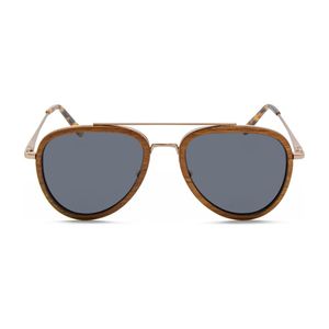 Colonel - Metal & Wood Sunglasses