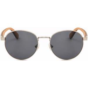 Jamie - Titanium & Wood Sunglasses