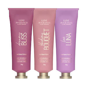 Bath Body: Luxe Fragrances Perfume Hand Cream Collection Bundle