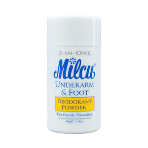 Bath Body: Milcu 2-in-1 Underarm & Foot Deodorant Powder 40g