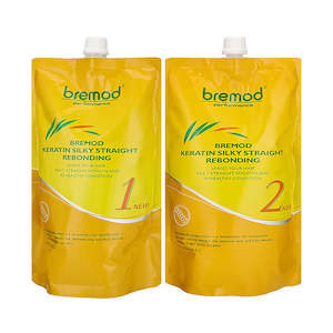 Bremod Performance Keratin Silky Straight Rebonding Set (No. 1 & 2) 800ml x2