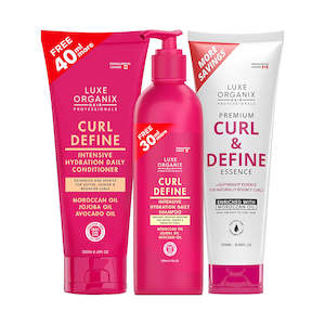 Hair Care Treatments: Luxe Organix Curl Define Complete Curl Care Bundle