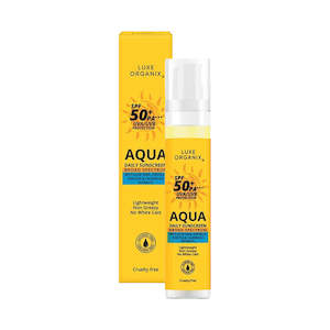 Sunscreen: Luxe Organix Aqua Daily Sunscreen SPF50+