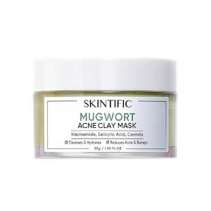 Masks Peels: Skintific Mugwort Acne Clay Mask 55g