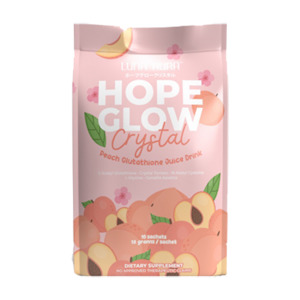 Luna Aura Hope Glow Crystal Peach Drink