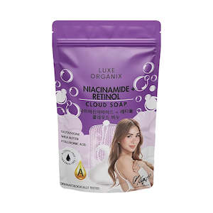 Body Soap: Luxe Organix Niacinamide + Retinol Cloud Soap 180g