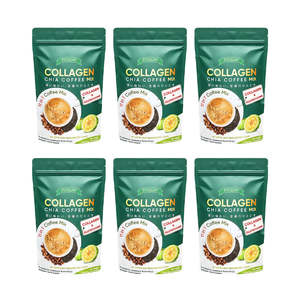 Health: FITGUM Collagen Chia Coffee Mix (Bundle of 6)