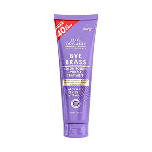 Luxe Organix Bye Brass Color Toning Purple Treatment Conditioner 250ml