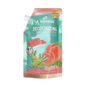 Body Scrubs: A Bonne Deodorizing Silky Salt Scrub Wasabi & Peach 350g
