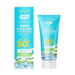 Sunscreen: FRESH Skinlab K-Aloe Ice 3 in 1 Niacinamide Cooling UV Sunscreen SPF 50 50ml