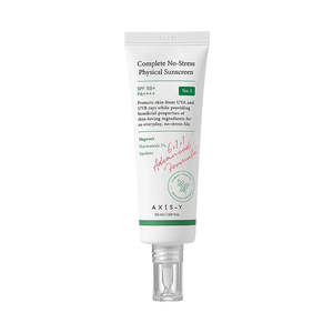 Sunscreen: AXIS-Y Complete No-Stress Physical Sunscreen SPF50+ 50ml