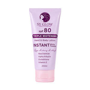 Bath Body: SY Glow SPF 80 Triple Whitening Hand & Body Lotion 200ml