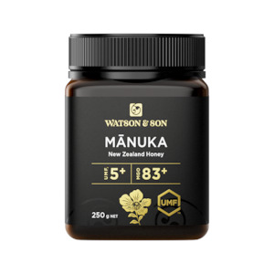 Honey: WATSON & SON UMF 5+/MGO 83+ Manuka Honey 250g