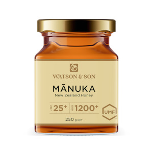 Honey: WATSON & SON UMF 25+/MGO 1200+ Premium Manuka Honey 250g
