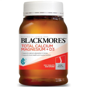 Blackmores Total Calcium & Magnesium + D3 200 Tablets