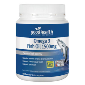 Good Health Omega 3 Fish Oil 1500mg 400 Capsules