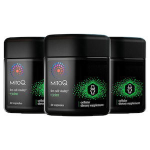 New Zealand Joint Care From Green Lipped Mussels: 3 Packs MitoQ Joint 60 Capsules (180 caps in total)