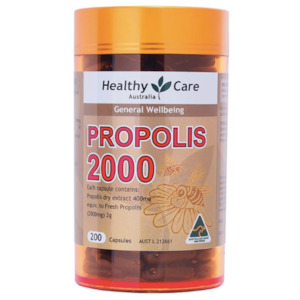 Personal Hygiene Covid 19: Healthy Care Propolis 2000mg 200 Capsules
