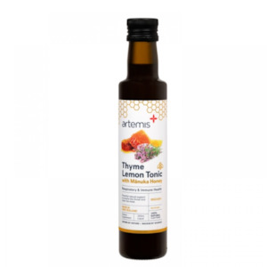 On Sale: Artemis Thyme Lemon Tonic with manuka honey 250ml BUY 3 GET 1 FOR FREE 11/2026