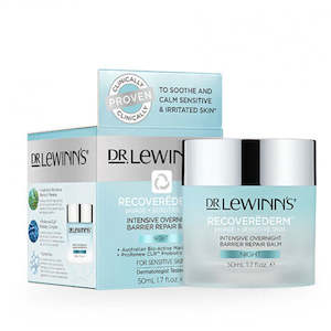 Moisturisers: Dr Lewinn's Recoverederm Intensive Overnight Barrier Repair Cream 50g