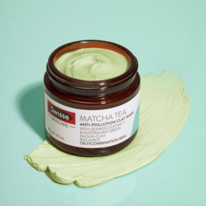 Masks: Swisse Matcha Tea ANTI-POLLUTION Clay Mask 70g