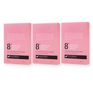 New Zealand Jema Rose 8+ Minute Goat Milk Rejuvenating Mask (3 Packs)