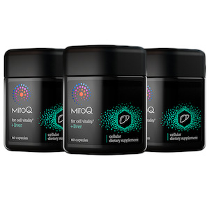 3 Pack MitoQ Liver Support 60 Capsules (180 Capsules in total)