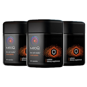 3 Packs MitoQ Curcumin 60 Capsules (180 caps in total)