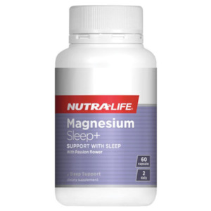 Sleep Support: Nutra-Life Magnesium Sleep Plus 60 Capsules
