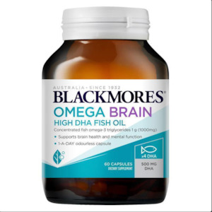 Brain Health Memory: Blackmores Omega Brain Health 60 Capsules