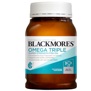 Omega 3 Fish Oil: Blackmores Omega Triple Super Strength Fish Oil 150 Capsules