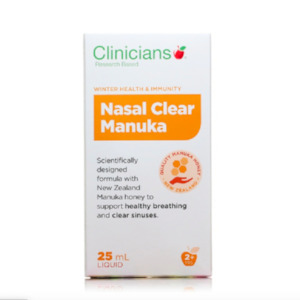 Clinicians Nasal Clear Manuka 25mL