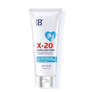 General Health: JEMA ROSE 8+ MINUTE X-20 HAND SANITISER 80ML