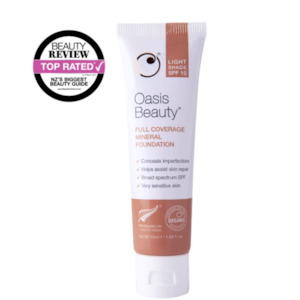 Foundation Bb Cream: Oasis Full Coverage Mineral Foundation in Light Shade 50ml