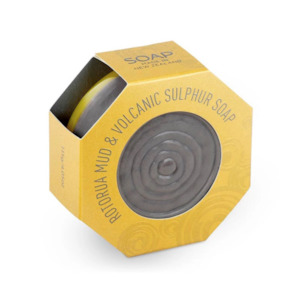 Wild Ferns Parrs Rotorua Mud & Volcanic Sulphur Soap Heal Acne Eczema 115g