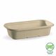 Sugarcane Containers – 1,000ml Natural Rectangular Container BioPak Australia