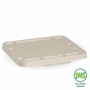 Products: 2 & 3 Compartment Natural Takeaway Lid – Sugarcane Container BioPak Australia