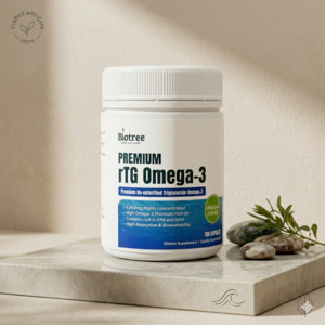 Immune Support: Biotree Premium rTG Omega-3 High-Absorption Deep Sea Fish Oil (180 Softgels)