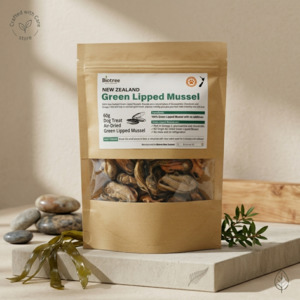 Pet Health: Biotree New Zealand Air-Dried Green Lipped Mussel Dog Treats (60g)
