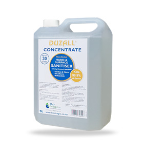 Products: Duzall Sanitiser - 5L Concentrate BioWorks