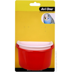 Avi One Plastic D Feeder 2 pack 11&11.5cm Bird Cages NZ