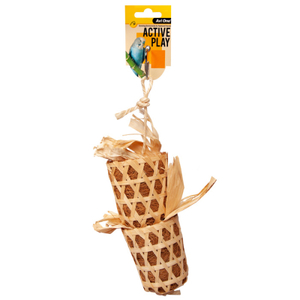 Avi One Double Bamboo Basket 34cm – The Parrot Place
