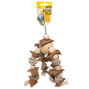 Avi One Pumice & Coconut with Wooden Balls – 30cm – The Parrot Place