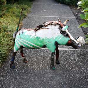 Metal Sculpture 1: Birdwoods Coloured Warthog