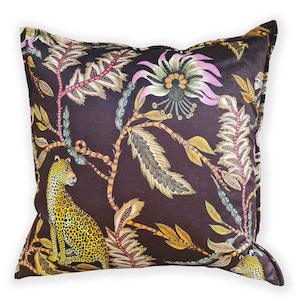 Ardmore Design Monkey Bean Night Velvet Cushion