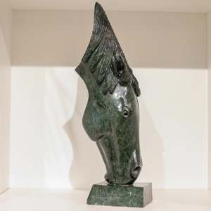 Stone Sculpture: Horse Head - Small