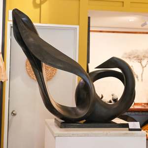 Stone Sculpture: The Swan